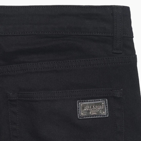 NWT WELL KNOWN Mens Dean Street Jet Black Jeans Size 36 - Picture 5 of 6